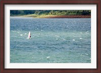 Framed Wind surfer in a lake, Arenal Lake, Guanacaste, Costa Rica