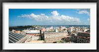 Framed Buildings in a city at the waterfront viewed from a government building, Obispo House, Mercaderes, Old Havana, Havana, Cuba