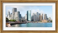 Framed Apartment buildings and skyscrapers at Circular Quay, Sydney, New South Wales, Australia 2012
