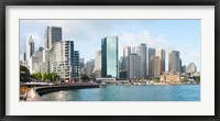 Framed Apartment buildings and skyscrapers at Circular Quay, Sydney, New South Wales, Australia 2012