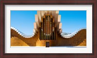 Framed Bodegas Ysios winery building, La Rioja, Spain