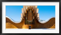 Framed Bodegas Ysios winery building, La Rioja, Spain