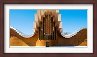 Framed Bodegas Ysios winery building, La Rioja, Spain