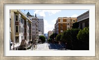 Framed Buildings on both sides of a street, Powell Street, San Francisco, California, USA