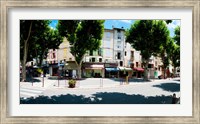 Framed Stores closed during lunch hour along the Rue Du Marche, Riez, Alpes-de-Haute-Provence, Provence-Alpes-Cote d'Azur, France