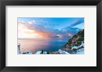 Framed Sunset in Positano, Amalfi Coast, Italy