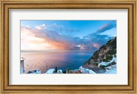 Framed Sunset in Positano, Amalfi Coast, Italy