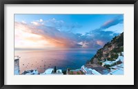 Framed Sunset in Positano, Amalfi Coast, Italy