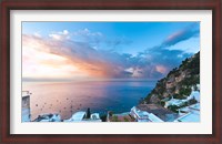 Framed Sunset in Positano, Amalfi Coast, Italy