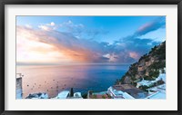 Framed Sunset in Positano, Amalfi Coast, Italy