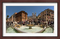 Framed Fontana Della Barcaccia at Piazza Di Spagna, Rome, Lazio, Italy