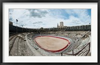 Framed Ancient amphitheater in a city, Arles Amphitheatre, Arles, Bouches-Du-Rhone, Provence-Alpes-Cote d'Azur, France