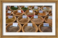 Framed Spices for Sale in a Weekly Market, Arles, Bouches-Du-Rhone, Provence-Alpes-Cote d'Azur, France