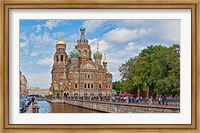 Framed Church in a city, Church Of The Savior On Blood, St. Petersburg, Russia