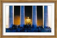 Framed Tourists at Lincoln Memorial, Washington DC, USA