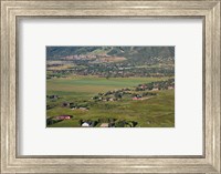 Framed Aerial view of a town, Park City, Utah, USA