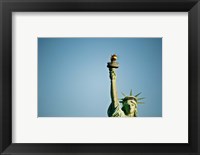 Framed Low angle view of the Statue Of Liberty, Liberty Island, New York City, New York State, USA