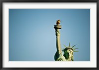 Framed Low angle view of the Statue Of Liberty, Liberty Island, New York City, New York State, USA