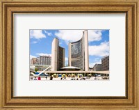 Framed Toronto City Hall, Nathan Phillips Square, Toronto, Ontario, Canada