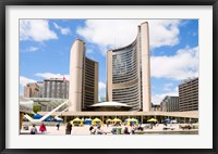 Framed Toronto City Hall, Nathan Phillips Square, Toronto, Ontario, Canada