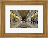 Framed Tourists at a church, Santa Maria Maggiore Church, Rome, Lazio, Italy