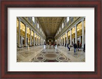 Framed Tourists at a church, Santa Maria Maggiore Church, Rome, Lazio, Italy