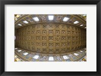 Framed Ceiling details of a church, St. Peter's Basilica, St. Peter, Chains, Rome, Lazio, Italy