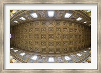 Framed Ceiling details of a church, St. Peter's Basilica, St. Peter, Chains, Rome, Lazio, Italy