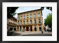 Framed Facade of a building, Place Forbin, Cours Mirabeau, Aix-En-Provence, Bouches-Du-Rhone, Provence-Alpes-Cote d'Azur, France
