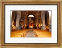 Framed Interiors of a church, Saint Esprit Church, Aix-En-Provence, Bouches-Du-Rhone, Provence-Alpes-Cote d'Azur, France