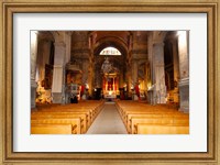 Framed Interiors of a church, Saint Esprit Church, Aix-En-Provence, Bouches-Du-Rhone, Provence-Alpes-Cote d'Azur, France