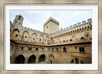 Framed Courtyard of a palace, Palais des Papes, Avignon, Vaucluse, Provence-Alpes-Cote d'Azur, France