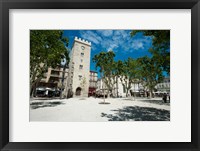 Framed Buildings in a town, Place Saint-Jean le Vieux, Avignon, Vaucluse, Provence-Alpes-Cote d'Azur, France