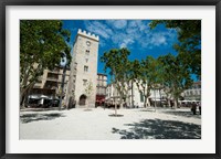 Framed Buildings in a town, Place Saint-Jean le Vieux, Avignon, Vaucluse, Provence-Alpes-Cote d'Azur, France