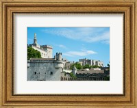 Framed Low angle view of city walls, Pont Saint-Benezet, Rhone River, Avignon, Vaucluse, Provence-Alpes-Cote d'Azur, France