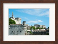 Framed Low angle view of city walls, Pont Saint-Benezet, Rhone River, Avignon, Vaucluse, Provence-Alpes-Cote d'Azur, France