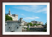 Framed Low angle view of city walls, Pont Saint-Benezet, Rhone River, Avignon, Vaucluse, Provence-Alpes-Cote d'Azur, France