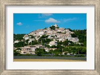 Framed Town on a hill, D51, Sault, Vaucluse, Provence-Alpes-Cote d'Azur, France