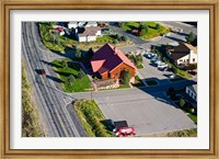 Framed High angle view of buildings in a town, Park City, Utah, USA