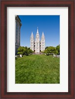 Framed Mormon Temple, Temple Square, Salt Lake City, Utah