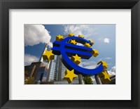 Framed Euro Sign, Frankfurt, Germany (horizontal)