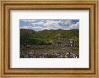 Framed Town at the waterfront, Cochem, Mosel River, Rhineland-Palatinate, Germany