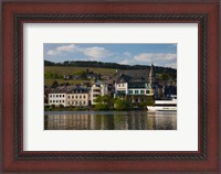 Framed Houses at the waterfront, Traben-Trarbach, Bernkastel-Wittlich, Rhineland-Palatinate, Germany