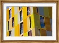 Framed Low angle view of a youth hostel building, Jugendherberge Bremen, Bremen, Germany