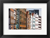 Framed Warehouses in a row, Nicolai Fleet Canal, Hamburg, Germany