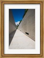 Framed Courtyard to Bergen-Belsen WW2 Concentration Camp Memorial, Lower Saxony, Germany