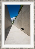Framed Courtyard to Bergen-Belsen WW2 Concentration Camp Memorial, Lower Saxony, Germany