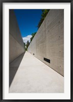 Framed Courtyard to Bergen-Belsen WW2 Concentration Camp Memorial, Lower Saxony, Germany