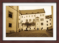 Framed Facade of the castle site of famous WW2 prisoner of war camp, Colditz Castle, Colditz, Saxony, Germany