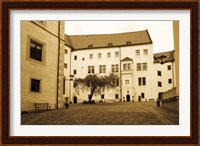 Framed Facade of the castle site of famous WW2 prisoner of war camp, Colditz Castle, Colditz, Saxony, Germany